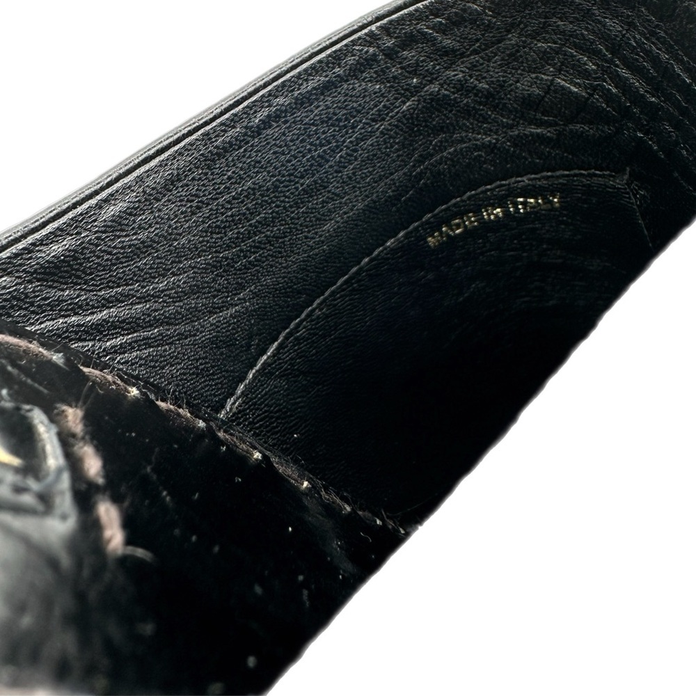 Prada Black Leather Mules with Distressed Wooden Heel – Size 39 EU - Picture 9 of 13